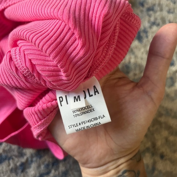 PISTOLA Blake crew neck bodysuit in flamingo medium - Picture 5 of 5